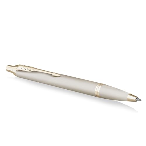 Parker IM Monochrome Kugelschreiber | blaue Tinte | Oberfläche und Zierteile in Champagnerfarben | medium Spitze | Geschenkbox Parker IM Monochrome Kugelschreiber | blaue Tinte | Oberfläche und Zierteile in Champagnerfarben | medium Spitze | Geschenkbox von PARKER
