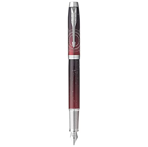 PARKER IM Premium Portal, Füllfederhalter, Rot abgestuft, Chrom-Zierteile, Feine Feder, blaue Tintenpatrone, Geschenkbox PARKER IM Premium Portal, Füllfederhalter, Rot abgestuft, Chrom-Zierteile, Feine Feder, blaue Tintenpatrone, Geschenkbox von PARKER