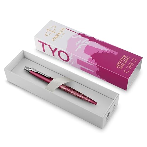 Parker Jotter Kugelschreiber | Sonderedition | Tokyo Rosa in silberner Ausführung | Blaue Tinte | Geschenkbox Parker Jotter Kugelschreiber | Sonderedition | Tokyo Rosa in silberner Ausführung | Blaue Tinte | Geschenkbox von PARKER