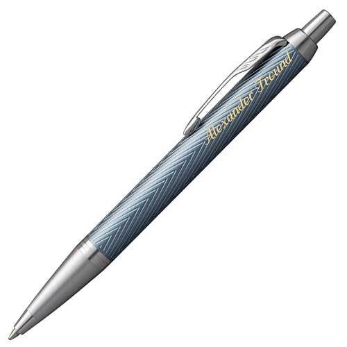 PARKER Kugelschreiber IM Premium Blue Grey CT 2143645 mit Laser-Gravur von PARKER