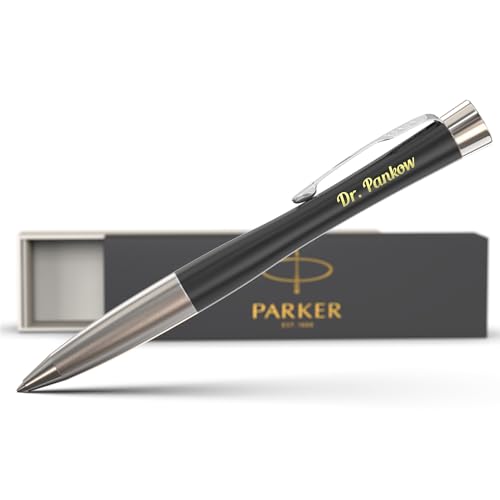 PARKER Urban hochwertiger Personalisierter Kugelschreiber mit Gravur - Personalisierte Geschenke für Weihnachten - Bester Chef der Welt - Stift mit Namen Glückbringer Prüfung - blauschreibend PARKER Urban hochwertiger Personalisierter Kugelschreiber mit Gravur - Personalisierte Geschenke für Weihnachten - Bester Chef der Welt - Stift mit Namen Glückbringer Prüfung - blauschreibend von PARKER