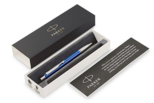 Parker 2025419 Vector Kugelschreiber | Blau | Mittlere Spitze | Blaue Tinte | Geschenkbox von PARKER