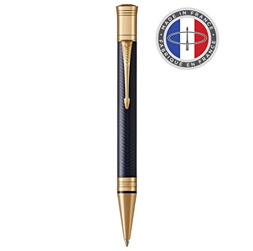 Parker Duofold Prestige Kugelschreiber in Blue Chevron | mittlere Schreibspitze | schwarze Tinte Parker Duofold Prestige Kugelschreiber in Blue Chevron | mittlere Schreibspitze | schwarze Tinte von PARKER