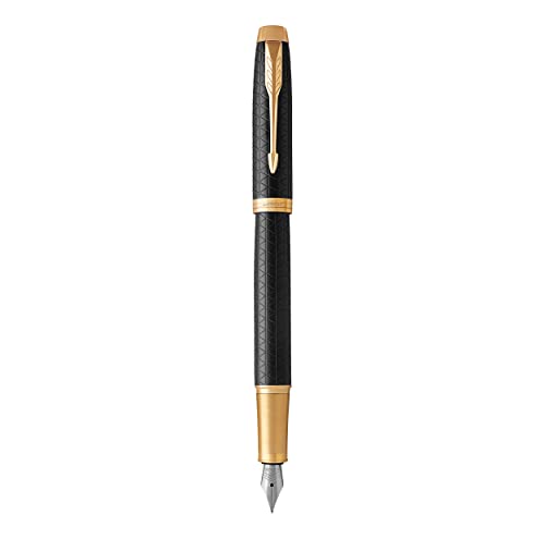 Parker IM Füller | Premium Black | Füllfederhalter mit mittlerer Feder | blaue Tinte | Geschenkbox Parker IM Füller | Premium Black | Füllfederhalter mit mittlerer Feder | blaue Tinte | Geschenkbox von PARKER