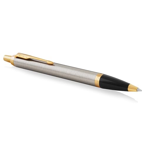 Parker IM Kugelschreiber | Brushed Metal | Mittlere Spitze | Blau | Geschenkbox Parker IM Kugelschreiber | Brushed Metal | Mittlere Spitze | Blau | Geschenkbox von PARKER
