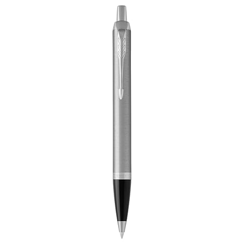 Parker IM Kugelschreiber | Edelstahl mit Chrom-Zierteilen | mittlere Spitze mit blauer Tinte | Geschenkbox Parker IM Kugelschreiber | Edelstahl mit Chrom-Zierteilen | mittlere Spitze mit blauer Tinte | Geschenkbox von PARKER