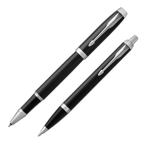 Parker IM Set Kugelschreiber und Rollerball, Schwarz, mit Chrom-Finish Parker IM Set Kugelschreiber und Rollerball, Schwarz, mit Chrom-Finish von PARKER