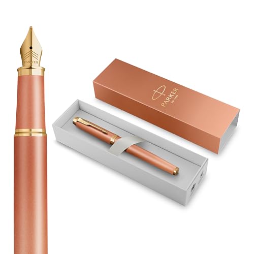 Parker IM Writing Rituals Füller | Gehäuse in lebhaftem Orange mit Farbverlauf und goldenen Zierteilen | Füllfederhalter mit Feiner Feder | blaue Tinte | Geschenkbox Parker IM Writing Rituals Füller | Gehäuse in lebhaftem Orange mit Farbverlauf und goldenen Zierteilen | Füllfederhalter mit Feiner Feder | blaue Tinte | Geschenkbox von PARKER