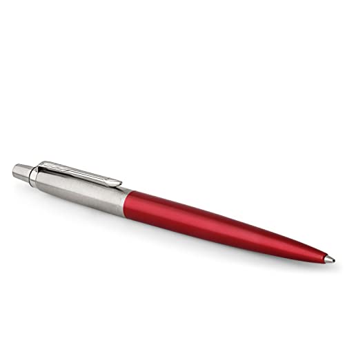 Parker Jotter Kugelschreiber | Kensington Red | Mittlere Spitze | Blaue Tinte | Geschenkbox von PARKER