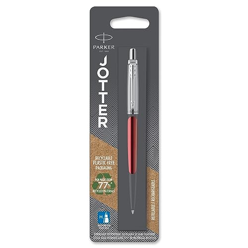 Parker Jotter Kugelschreiber , Kensington Red , Mittlere Spitze , Blaue Tinte Parker Jotter Kugelschreiber , Kensington Red , Mittlere Spitze , Blaue Tinte von PARKER