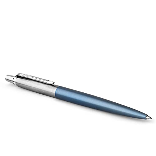 Parker Jotter Kugelschreiber | Waterloo Blue | Mittlere Spitze | Blaue Tinte | Geschenkbox von PARKER
