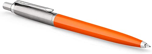 Parker Jotter Originals Collection-Kugelschreiber, orangefarbene Oberfläche im Retrolook der 90er-Jahre, mittelfeine Schreibspitze, Blaue Tinte, 1 Stück Parker Jotter Originals Collection-Kugelschreiber, orangefarbene Oberfläche im Retrolook der 90er-Jahre, mittelfeine Schreibspitze, Blaue Tinte, 1 Stück von PARKER