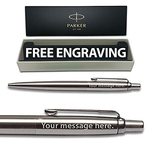 Parker Kugelschreiber, Edelstahl mit chromfarbenen Verzierungen von PARKER