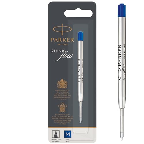 Parker Kugelschreibermine | mittlere Schreibspitze | blaue QUINKflow Tinte | 1 Ersatzmine für Kugelschreiber Parker Kugelschreibermine | mittlere Schreibspitze | blaue QUINKflow Tinte | 1 Ersatzmine für Kugelschreiber von PARKER