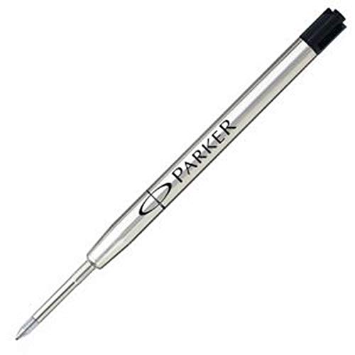 Parker S0909550 Ersatzmine QuinkFlow (für Kugelschreiber, mittlere Strichbreite, schwarze Tinte, Einzelpackung) von PARKER