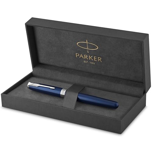 Parker Sonnet Füller | Blaue Lackierung | Füllfederhalter mit mittlerer Feder | Geschenkbox Parker Sonnet Füller | Blaue Lackierung | Füllfederhalter mit mittlerer Feder | Geschenkbox von PARKER