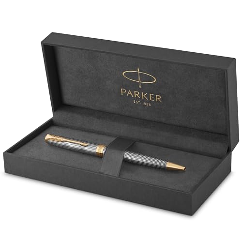 Parker Sonnet Kugelschreiber | Chiselled Silver | Mittlere Spitze | schwarze Tinte | Geschenkbox Parker Sonnet Kugelschreiber | Chiselled Silver | Mittlere Spitze | schwarze Tinte | Geschenkbox von PARKER