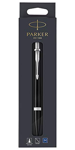 Parker Urban Kugelschreiber | Muted Black mit Chromzierteilen | mittlere Spitze | Blaue Tinte | Blister-Verpackung von PARKER