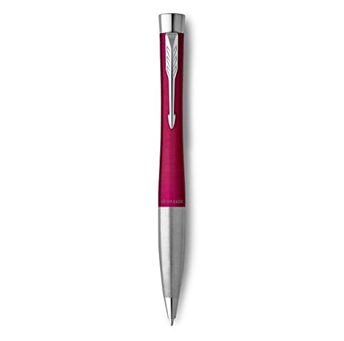 Parker Urban Twist-Kugelschreiber | Magenta mit Chrom-Zierteilen | mit Nachfüllpatrone mit blauer Tinte | Geschenkbox von PARKER