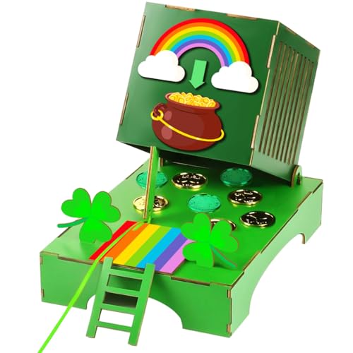 PARSUP St. Patricks Day Dekorationen, Fangen Sie eine Koboldfalle, DIY-Bastelset für Kinder-Partyzubehör, einschließlich Regenbogen, Leiter, Münzen, Kleeblatt PARSUP St. Patricks Day Dekorationen, Fangen Sie eine Koboldfalle, DIY-Bastelset für Kinder-Partyzubehör, einschließlich Regenbogen, Leiter, Münzen, Kleeblatt von PARSUP