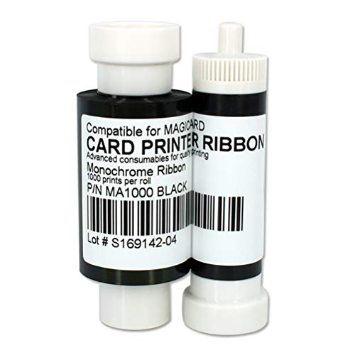 MA1000K Schwarzes, einfarbiges Farbband für Magicard Enduro3E Enduro Kartendrucker, 1000 Drucke MA1000K Schwarzes, einfarbiges Farbband für Magicard Enduro3E Enduro Kartendrucker, 1000 Drucke von PARTSHE