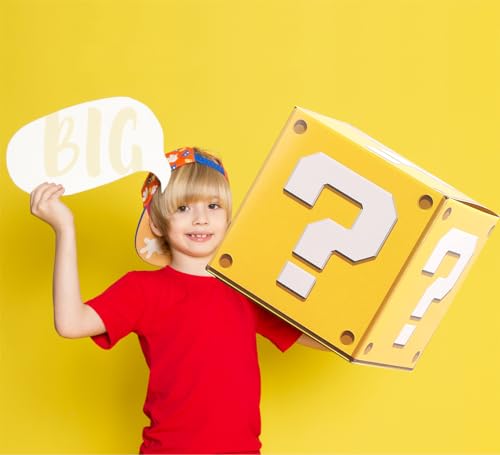 PARTVON Riesige Frageboxen für Videospiele, Geburtstagsparty, 30 x 30 cm, 6 Stück, Partyzubehör aus Karton, für Videospiele, Babypartys und Familientreffen PARTVON Riesige Frageboxen für Videospiele, Geburtstagsparty, 30 x 30 cm, 6 Stück, Partyzubehör aus Karton, für Videospiele, Babypartys und Familientreffen von PARTVON