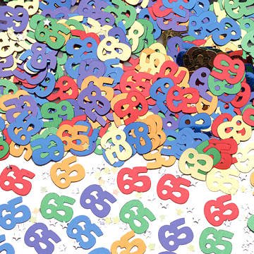 Konfetti 65 groß, 14 g, bunt von PARTY DISCOUNT