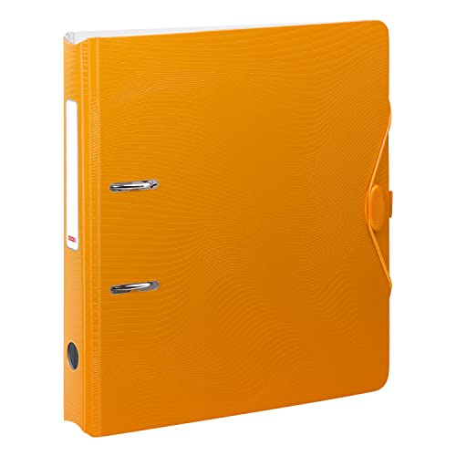 NEU BRUNNEN Ordner Wave aus Kunststoff, 5 cm Rücken, orange von PARTY DISCOUNT
