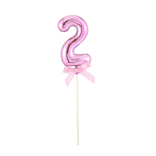 NEU Kuchen/Cake-Topper Mini Ziffer am Stab, 9 cm, Zahl 2, pink, Stab ca. 15cm NEU Kuchen/Cake-Topper Mini Ziffer am Stab, 9 cm, Zahl 2, pink, Stab ca. 15cm von PARTY DISCOUNT