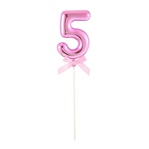 NEU Kuchen/Cake-Topper Mini Ziffer am Stab, 9 cm, Zahl 5, pink, Stab ca. 15cm NEU Kuchen/Cake-Topper Mini Ziffer am Stab, 9 cm, Zahl 5, pink, Stab ca. 15cm von PARTY DISCOUNT
