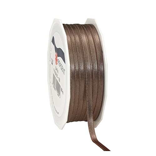 NEU Satinband/Geschenkband Großrolle, Breite 6mm, Länge 50m, Taupe NEU Satinband/Geschenkband Großrolle, Breite 6mm, Länge 50m, Taupe von PARTY DISCOUNT
