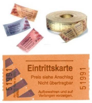 PARTY DISCOUNT ® Rollen-Eintrittskarten 1000 Abrisse, orange von PARTY DISCOUNT