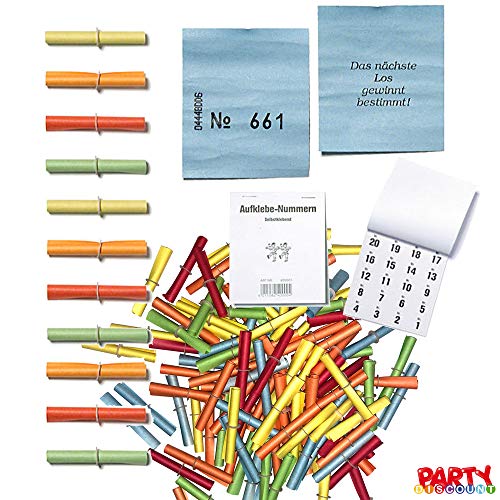 PARTY DISCOUNT ® Verlosungs-Set 2 in bunt, 4 TLG. von PARTY DISCOUNT