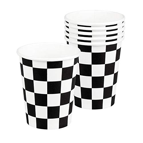 PARTY DISCOUNT Becher Racing, KBO44748, kariert, 10 Stück, ca. 200ML PARTY DISCOUNT Becher Racing, KBO44748, kariert, 10 Stück, ca. 200ML von PARTY DISCOUNT
