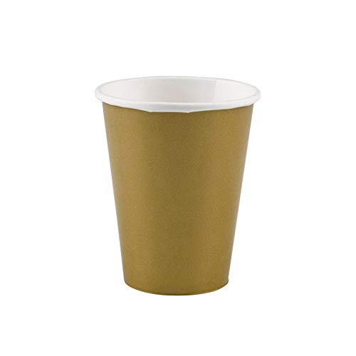 PARTY DISCOUNT Becher gold, 266 ml, 8 Stk. von PARTY DISCOUNT
