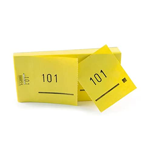 PARTY DISCOUNT Doppelnummern- Block 1000 Abrisse Nr. 1001-2000 gelb von PARTY DISCOUNT