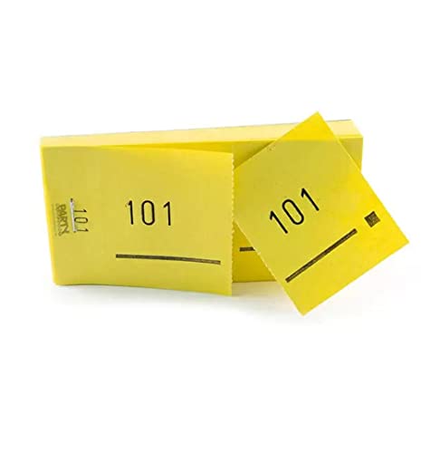 PARTY DISCOUNT Doppelnummern- Block 1000 Abrisse Nr. 2001-3000 gelb von PARTY DISCOUNT