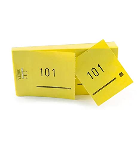 PARTY DISCOUNT Doppelnummern- Block 1000 Abrisse Nr. 4001-5000 gelb von PARTY DISCOUNT