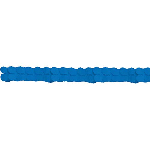 PARTY DISCOUNT Girlande aus Papier, blau, 365 cm von PARTY DISCOUNT