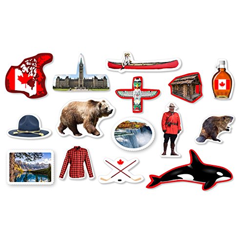 PARTY DISCOUNT Konfetti Kanada, ca. 1-5 cm, 45 Teile von PARTY DISCOUNT