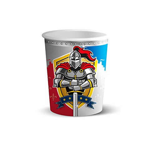 PARTY DISCOUNT NEU Becher Ritter & Wappen, 8 STK, 250 ml von PARTY DISCOUNT
