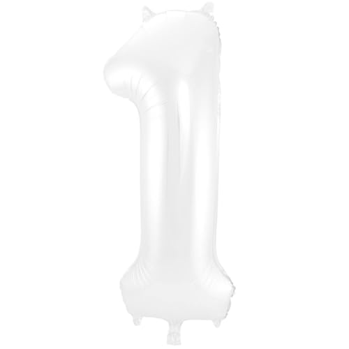 PARTY DISCOUNT NEU Folienballon Große Zahl 1 Weiß Metallic Matt, 86cm, Zahlenballon PARTY DISCOUNT NEU Folienballon Große Zahl 1 Weiß Metallic Matt, 86cm, Zahlenballon von PARTY DISCOUNT