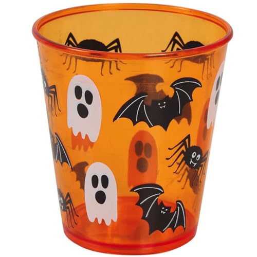 PARTY DISCOUNT NEU Halloween-Trinkbecher aus stabilem Kunststoff, ca. 10cm von PARTY DISCOUNT