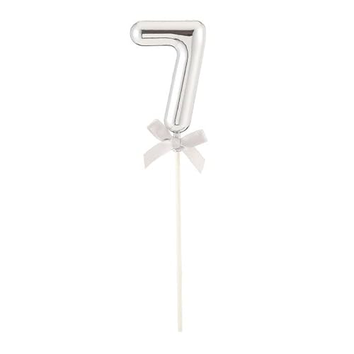 PARTY DISCOUNT NEU Kuchen/Cake-Topper Mini Ziffer am Stab, 9 cm, Zahl 7, Silber, Stab ca. 15cm PARTY DISCOUNT NEU Kuchen/Cake-Topper Mini Ziffer am Stab, 9 cm, Zahl 7, Silber, Stab ca. 15cm von PARTY DISCOUNT