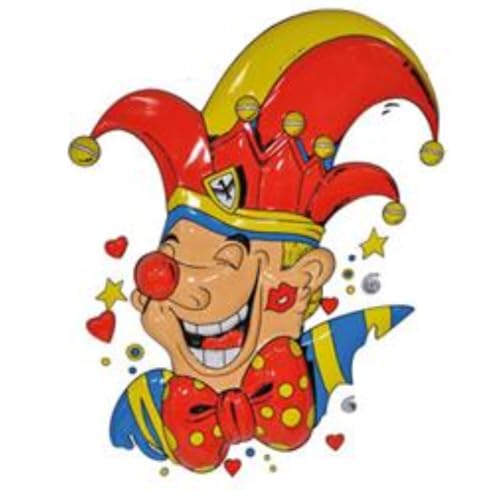 PARTY DISCOUNT NEU Wand-Deko Karnevals-Clown Prinz, ca. 60cm von PARTY DISCOUNT