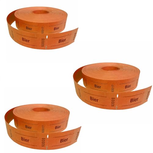 PARTY DISCOUNT Rollen-Gutscheine Bier 1000 Abrisse, 3 Rollen, orange PARTY DISCOUNT Rollen-Gutscheine Bier 1000 Abrisse, 3 Rollen, orange von PARTY DISCOUNT