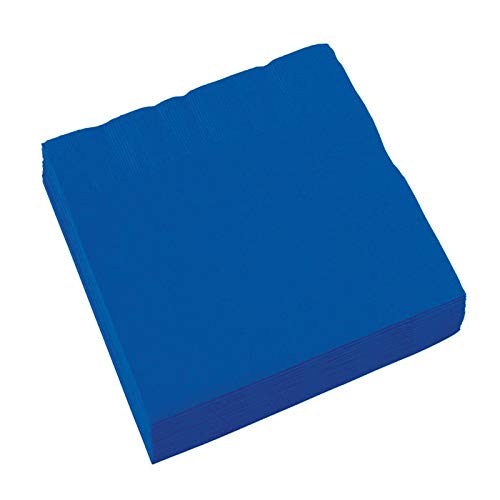 PARTY DISCOUNT Servietten blau, 33 x 33 cm, 20 Stück von PARTY DISCOUNT