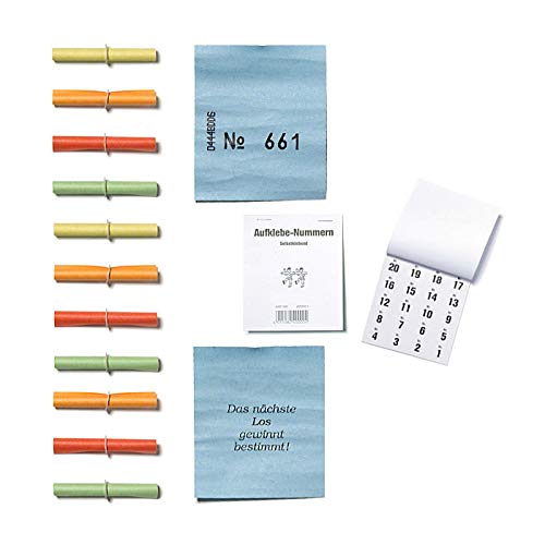 PARTY DISCOUNT Sparpack Röllchenlose für Tombolas und Gewinnspiele Komplettset mit Gewinnerlosen 1-400, Nieten und Aufklebenummern PARTY DISCOUNT Sparpack Röllchenlose für Tombolas und Gewinnspiele Komplettset mit Gewinnerlosen 1-400, Nieten und Aufklebenummern von PARTY DISCOUNT