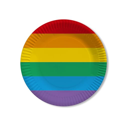 PARTY DISCOUNT Teller Rainbow Pride, ø23 cm, 10 Stück PARTY DISCOUNT Teller Rainbow Pride, ø23 cm, 10 Stück von PARTY DISCOUNT