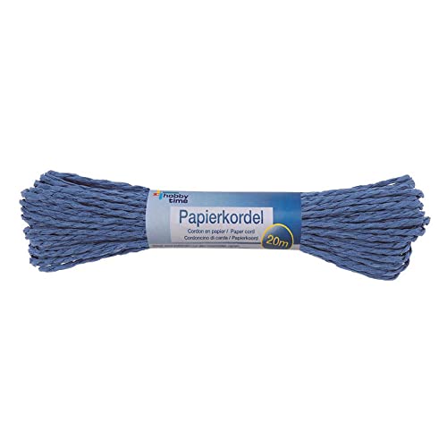 Papierkordel, Breite 1mm, Länge 20m, Blau Papierkordel, Breite 1mm, Länge 20m, Blau von PARTY DISCOUNT